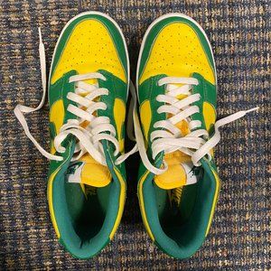 Nike Green and Yellow Women's Sneakers